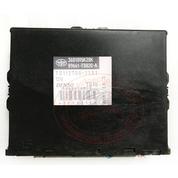 Original New DENSO TD10 ECU TD112700-1131/ 89661-TBB20-A/ 3601015K28K for FAW N5 Electronic Control Unit 89661TBB20A