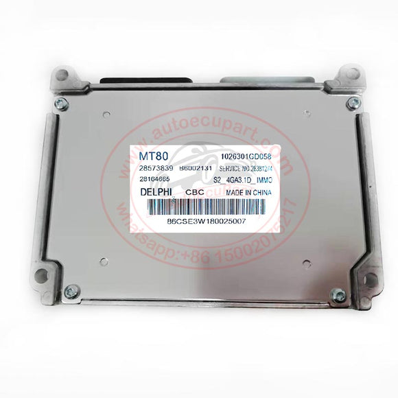 Original New Delphi MT80 ECU ECM 1026301GD058 28573839 B6002131 28381274 for JAC S2 4GA3.1D Engine Computer