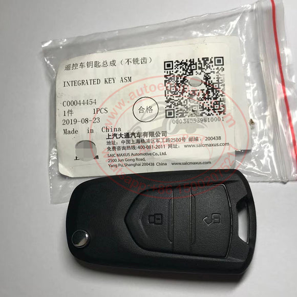 Original New Flip Remote Control Key 433MHz ID46 2 Button for Maxus LDV G10