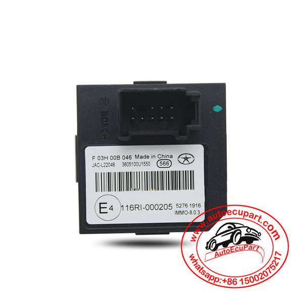 Original New Immobilizer F03H00B046 (F 03H 00B 046 ) JAC-L22046 3605100U1550 Immo Control Module for JAC S5