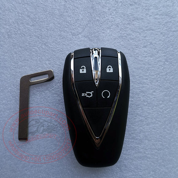 Original New Proximity Smart Key 433MHz 4A chip 4 Button for Changan CS75 PLUS 2021 (Black)