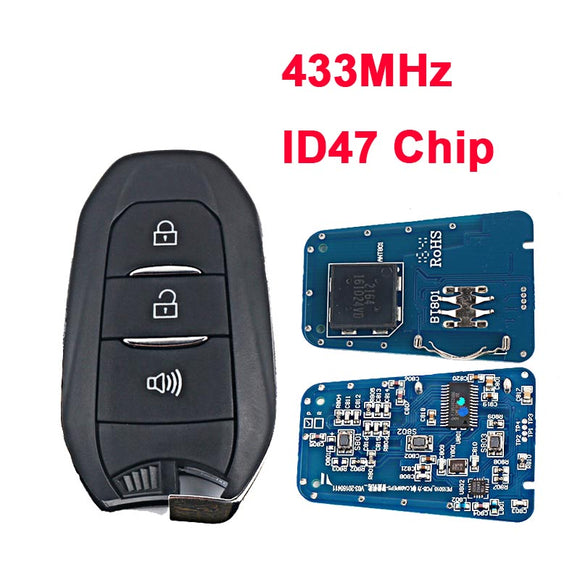 Original New Proximity Smart key 433MHz ID47 Chip for Lifan Myway 3 Button PBA3673210