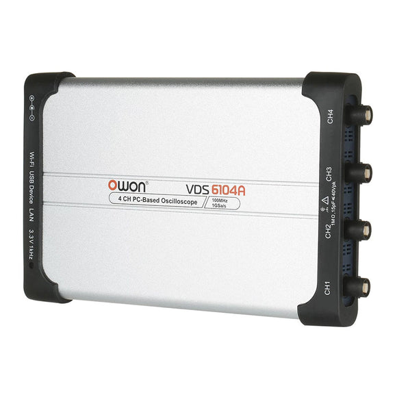 Original OWON VDS6104A 100MHz 4 Channels 10Mpts 1Gsps 40V PC USB Wifi Oscilloscope