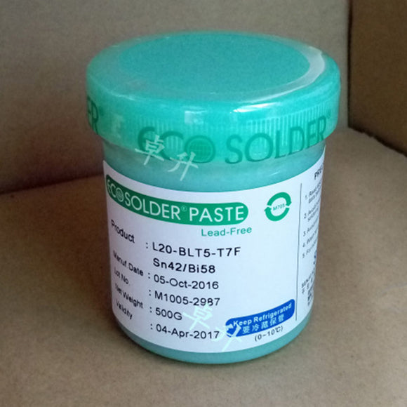 Original Senju L20-BLT5-T7F Solder Paste Low Temperature SMT Reflow Solding Paste