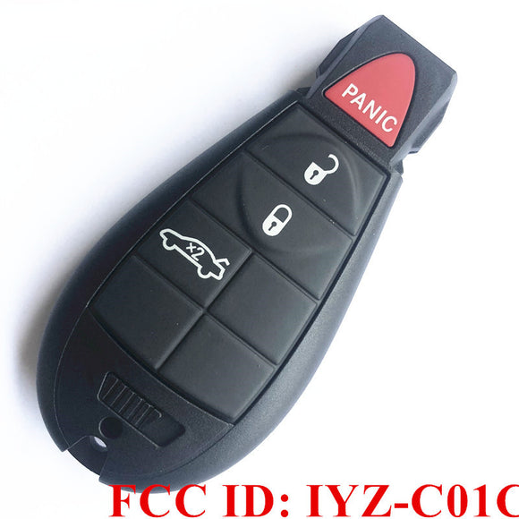 Original 3+1 Button Remote KEY 433MHz for Chrysler (FCC ID: IYZ-C01C)