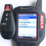 Original 3+1 Button Remote KEY 433MHz for Chrysler (FCC ID: IYZ-C01C)