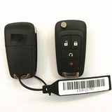 Original 3+1 Buttons 315 MHz Flip Remote Key for 2015-2018 Chevrolet Cruze Impala
