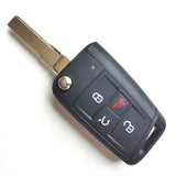 Original 3+1 Buttons 315MHz MQB Flip Remote Key for VW - 5G6 959 752 AC