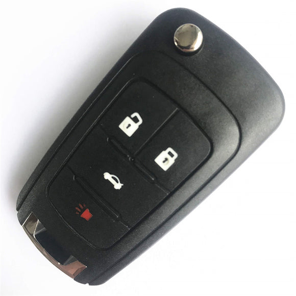 Original 3+1 Buttons 434 MHz Flip Proximity Smart Key for Chevrolet - Keyless Go