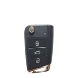 Original 3 Buttons 434 MHz Flip Proximity Smart Key for VW MQB Golf 7 - 5G0 959 752 BC