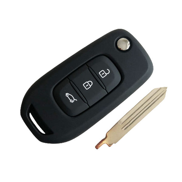 Original 3 Buttons 434 MHz Flip Remote Key for Renault Megane 4 Captur Kadjar Symbol