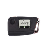Original 3 Buttons 434 MHz MOQ Flip Remote Key for VW - 5G0 959 753 BB