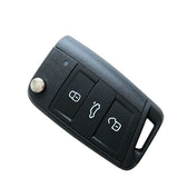 Original 3 Buttons 434 MHz MQB Flip Remote Key for Skoda Octavia 2012-2018 - 5E0 959 753 D ( 5E0 959 752 )