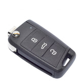 Original 3 Buttons 434MHz MQB Flip Remote Key for VW Skoda Octavia 5E0 959 752A