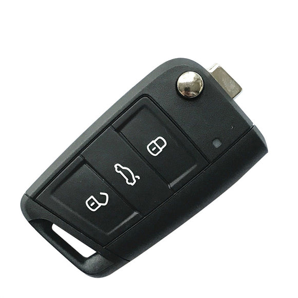 Original 3 Buttons 434MHz MQB Type Flip Proximity Smart Key for Skoda Octavia 2012-2018 - 5E0 959 753 E (5E0 959 752 A)