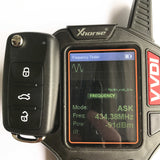 Original 3 Buttons 434MHz Remote Key For VW Golf Jetta - 5K0 837 202 AD with 48 Chip