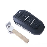 Original 3 Buttons Remote Key with 4A Chip 434Mhz for Peugeot Citroen