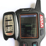 Original 434MHz 6+1 Buttons Virgin Smart Proximity Key for Chrysler - 4A Chip