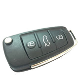 Original 434MHz Flip Remote Key for Audi TT A3 - 8P0 837 220D