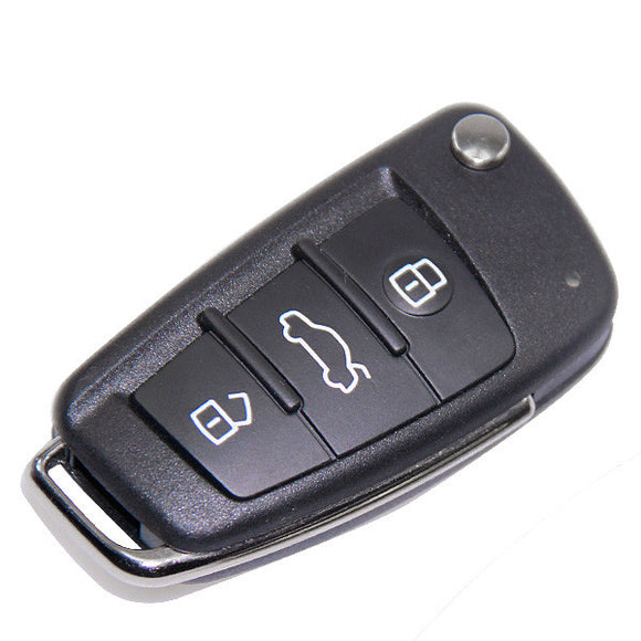 Original Audi A6L Q7 Flip Remote Key - 3 Buttons 315 MHz with 8E Chip