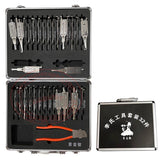 [for USA Locksmith] Original Lishi 32pcs/Kit Auto Car Door Lock Pick 2-in-1 Decoder Locksmith Tool [Suitcase]