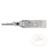 Original Lishi BE2 / 7-Pin / 2-in1 / Residential Tool / Best A / Anti Glare