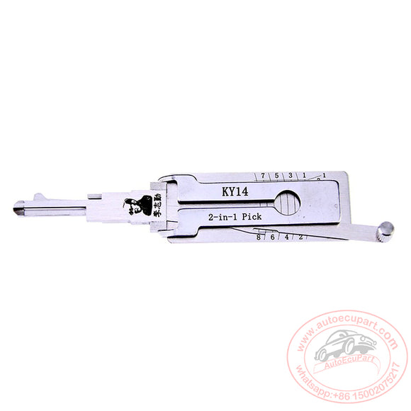 Original Lishi Kia / KY14 / 8-Cut / DR / BT / 2-in-1 / Pick & Decoder