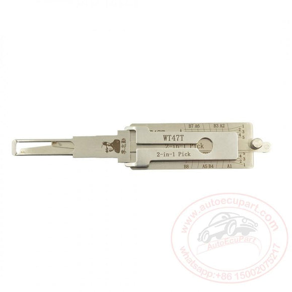 Original Lishi Saab / WT47T / 4-Track / 2-in-1 / Pick & Decoder