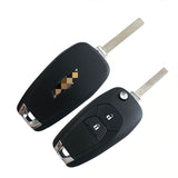 Original Remote Flip Key 2 Button 434mhz for Chevrolet Auto Car Key Fob Remote with 4A Chip