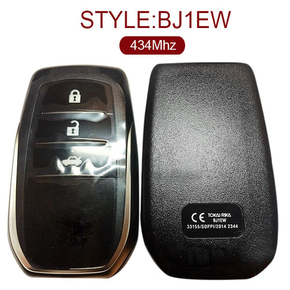 Original Smart Key for Toyota Camry - 3 Buttons 433MHz BJ1EW 89904-33660