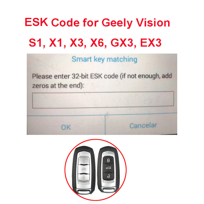 32 Bit ESK Code IMMO PIN Calculation Service for Geely – autoecupart