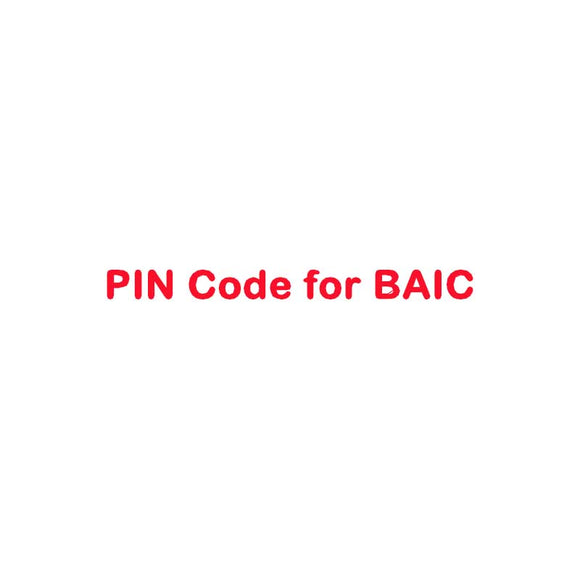 PIN Code Calculation Service for BAIC