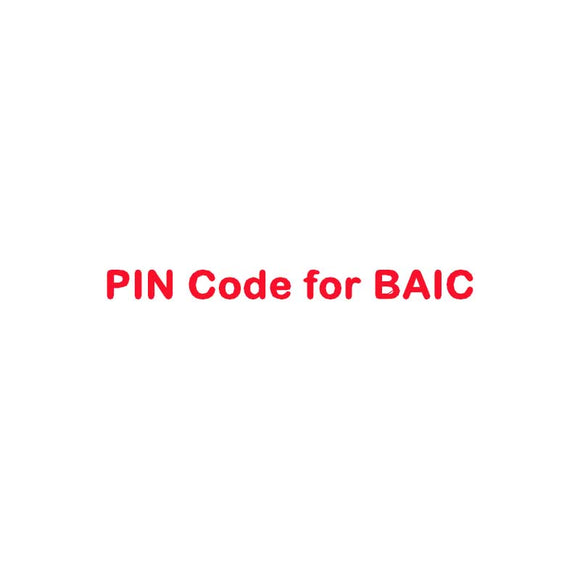 PIN Code Calculation Service for BAIC