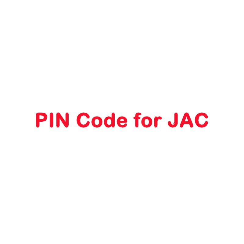 PIN Code Calculation Service for JAC – autoecupart