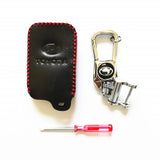 ( Pack of 10 ) High Quality Leather Key Case for Toyota Carrora Camry Crown Levin Rav4 Reiz Highlander