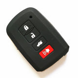 ( Pack of 10 ) Silicone Cover Case for Toyota 4 Buttons Car Keys with Logo