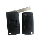 Peugeot 307 Flip Remote Key with Groove - 3 Buttons 434 MHz ID46 PCF7941 0523
