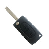 Peugeot 307 Flip Remote Key without groove - 2 Buttons 434 MHz With PCF7961 ID46 0536