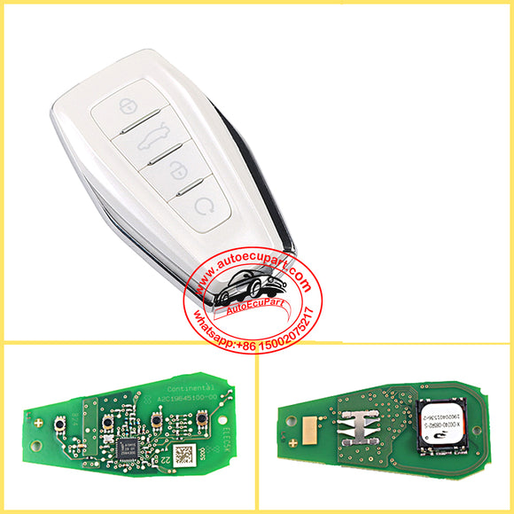 Proximity Smart Key 433MHz 4A Chip 4 Button for Geely Jiaji 