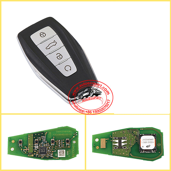 Proximity Smart Key 433MHz 4A Chip for Geely EMGRAND GS