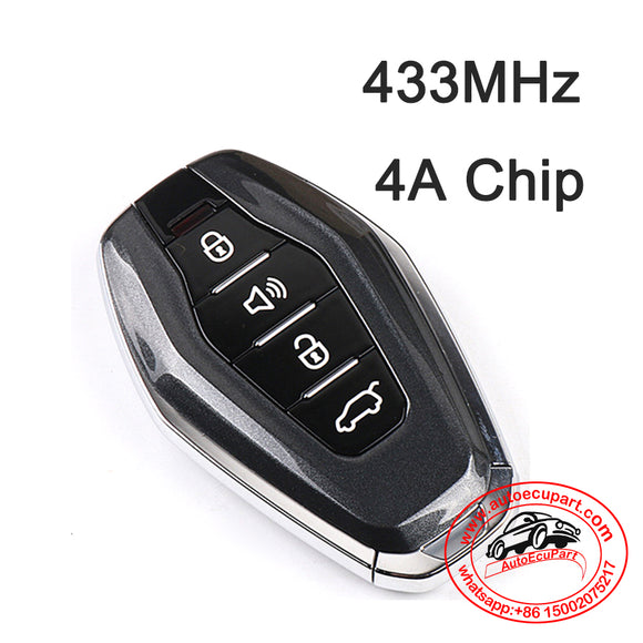 Proximity Smart Remote Control for Chery Jetour X70 X70S X90 433MHz