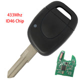 Remote Key 433MHz PCF7946 ID46 Chip for Renault Master Clio Twingo Kangoo 1 Button VAC102