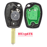 Remote Key 433MHz PCF7961M 4A for Renault Trafic Sandero Logan Dacia Duster Logan Sandero 2 Button HU136TE