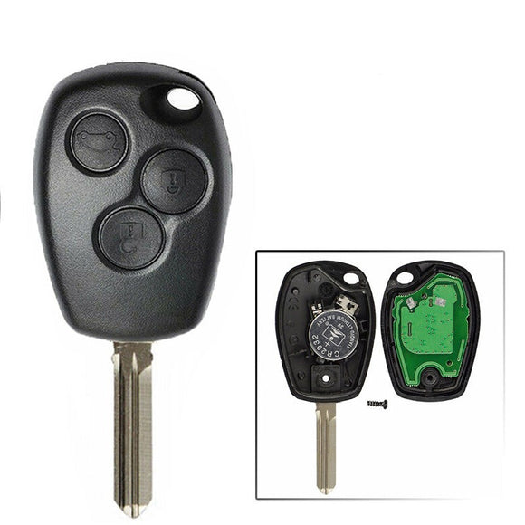 Remote Key 433MHz PCF7961M Hitag-AES for Renault Trafic Twingo Dacia Duster Logan 3 Button HU136TE