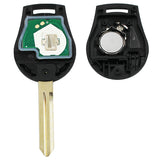 Remote Key Fob 433MHz/ 315MHz ID46 Chip for NISSAN Micra X-Trail Terrano 3 Button