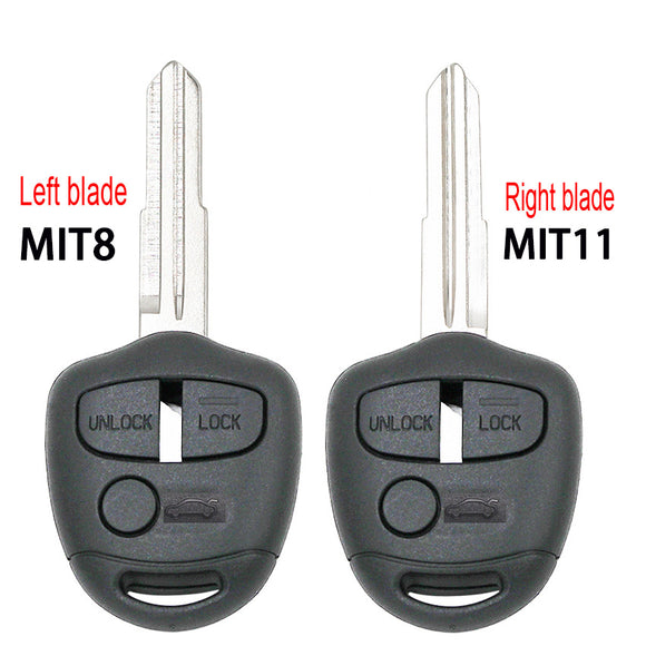 3 Button Remote Key Shell Case for Mitsubishi Lancer EX Evolution Grandis Outlander MIT11/MIT8 Blade
