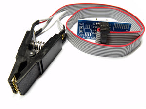 SOIC16 SOP16 to DIP8 Test Clip Programmer Adapter Board Cable EEPROM BIOS IC