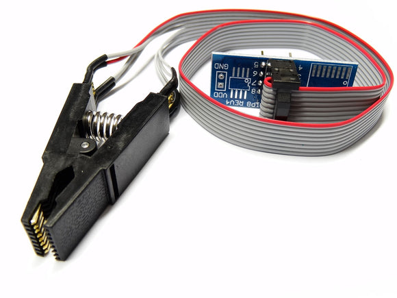SOIC16 SOP16 to DIP8 Test Clip Programmer Adapter Board Cable EEPROM BIOS IC