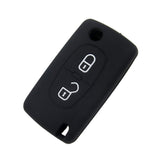 Silicone Cover for 2 Buttons Peugeot Citroen Car Keys - 5 Pieces
