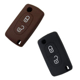 Silicone Cover for 2 Buttons Peugeot Citroen Car Keys - 5 Pieces
